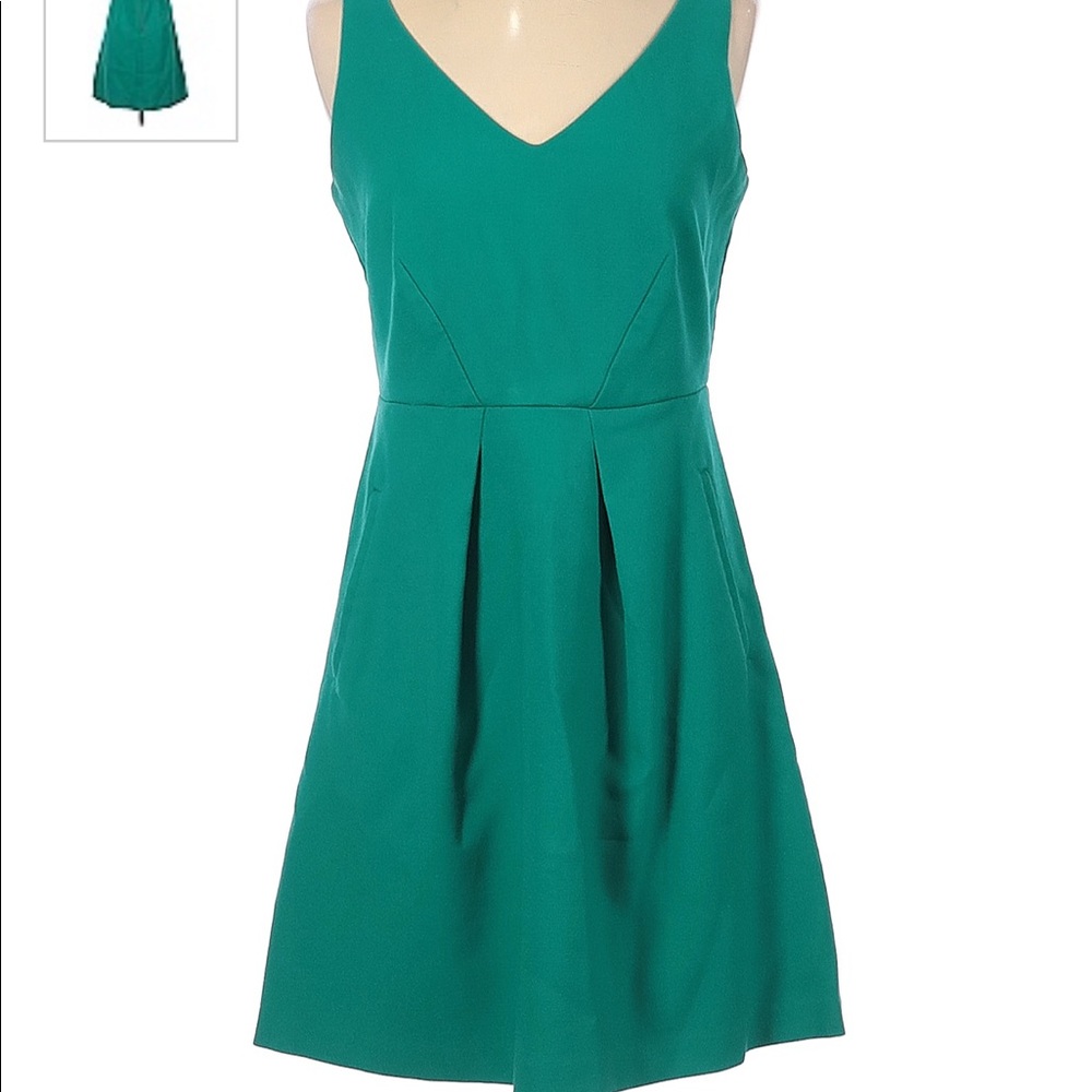 Ann Taylor Loft mini A-Line dress - size 8 - never worn - teal/blue/green